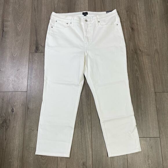 J Crew Essential Straight All Day Stretch Petite Jeans US Women's 32P New - Picture 2 of 7